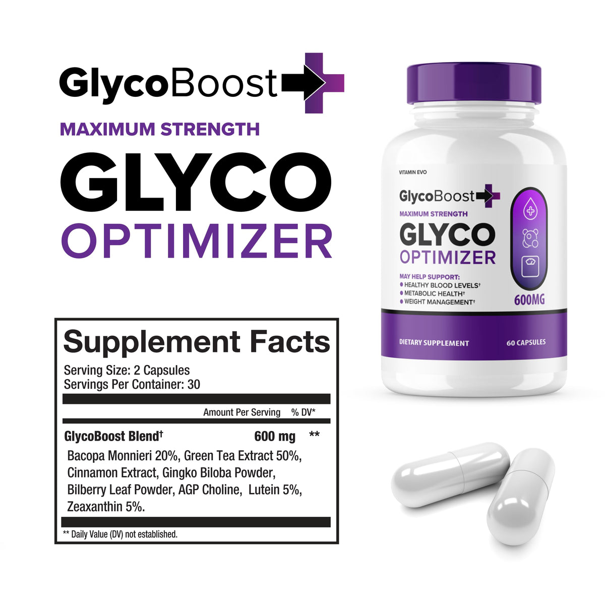 60 Capsules Glycogen Support Supplement M25893