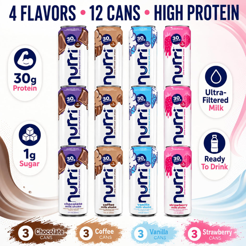 Protein Shake Variety Pack 30g Protein 12 Pack H938
