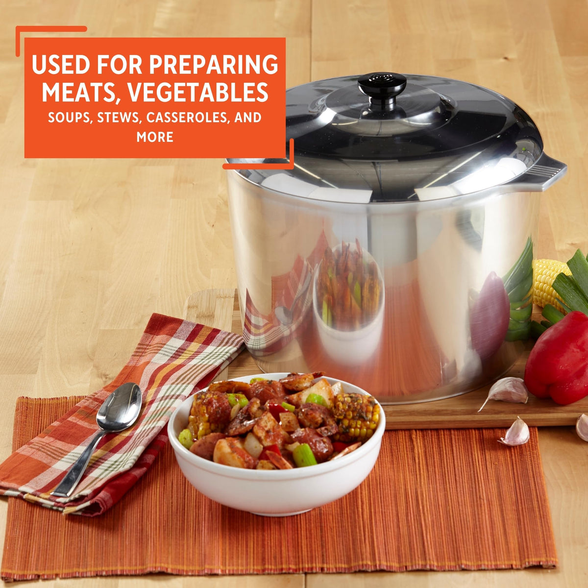 Heavy Duty Aluminum Stock Pot 14 Quart N760694