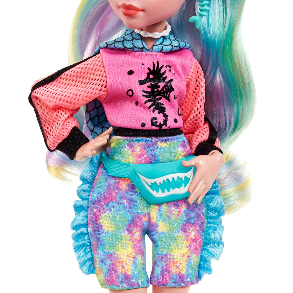 Monster High Doll with Colorful Streaked Hair and Fashion Accessories E5625