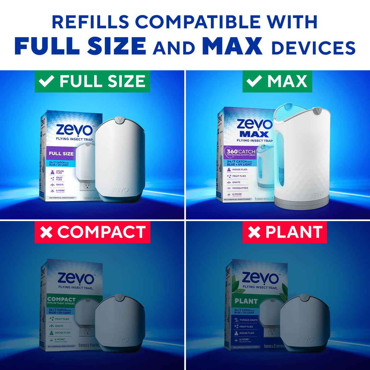 Flying Insect Trap Refill Cartridges 4 Count R1468