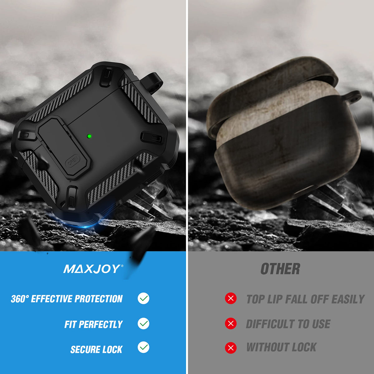 Black Magnetic AirPods 3 Case J941021