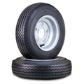 Trailer Tire Wheel 4.80-8 6-Ply 5 Lugs 4.5 Silver Rim Pk2 N58135