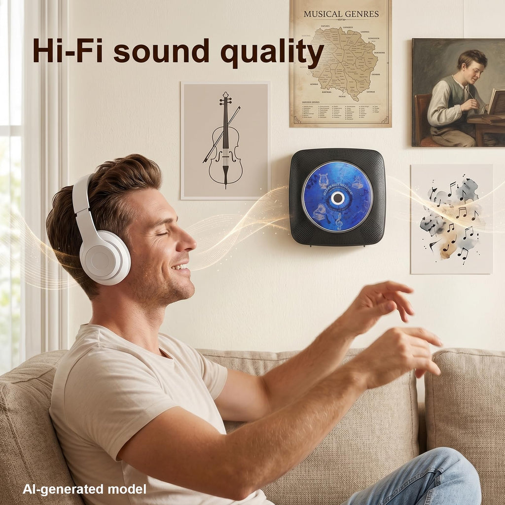 Portable Bluetooth CD Player F917168