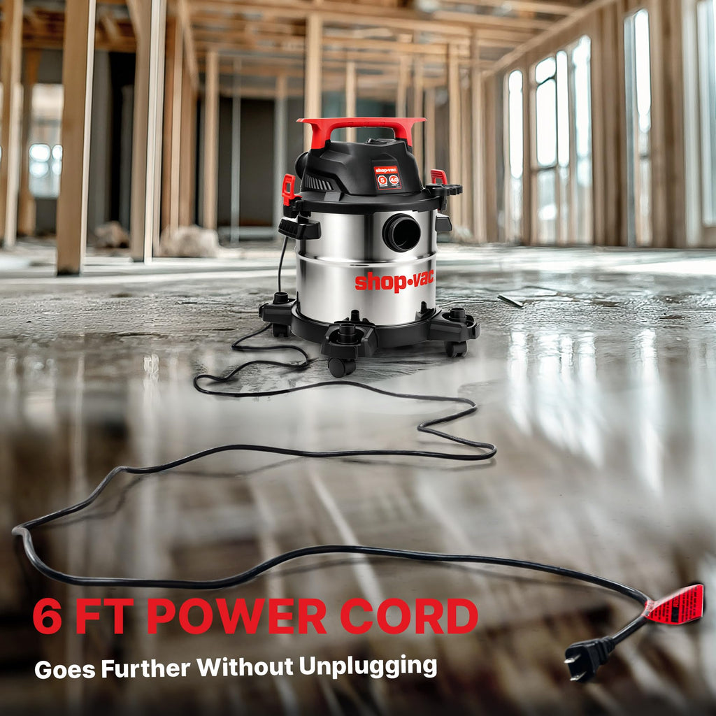 Wet/Dry Vacuum with Blower, 5 Gallon, 4 Peak HP I6104