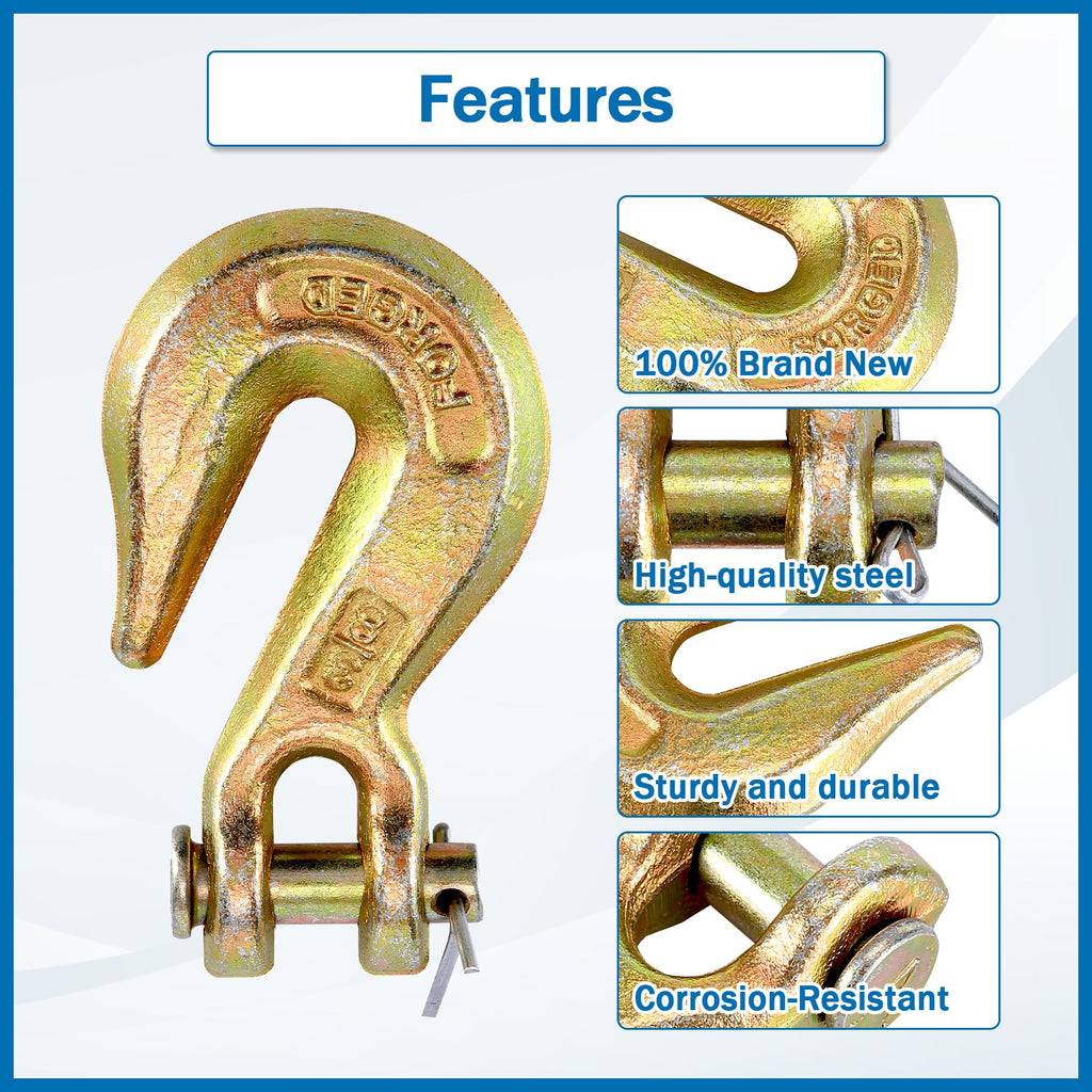 3/8 Inch Grade 70 Clevis Grab Hooks J47482