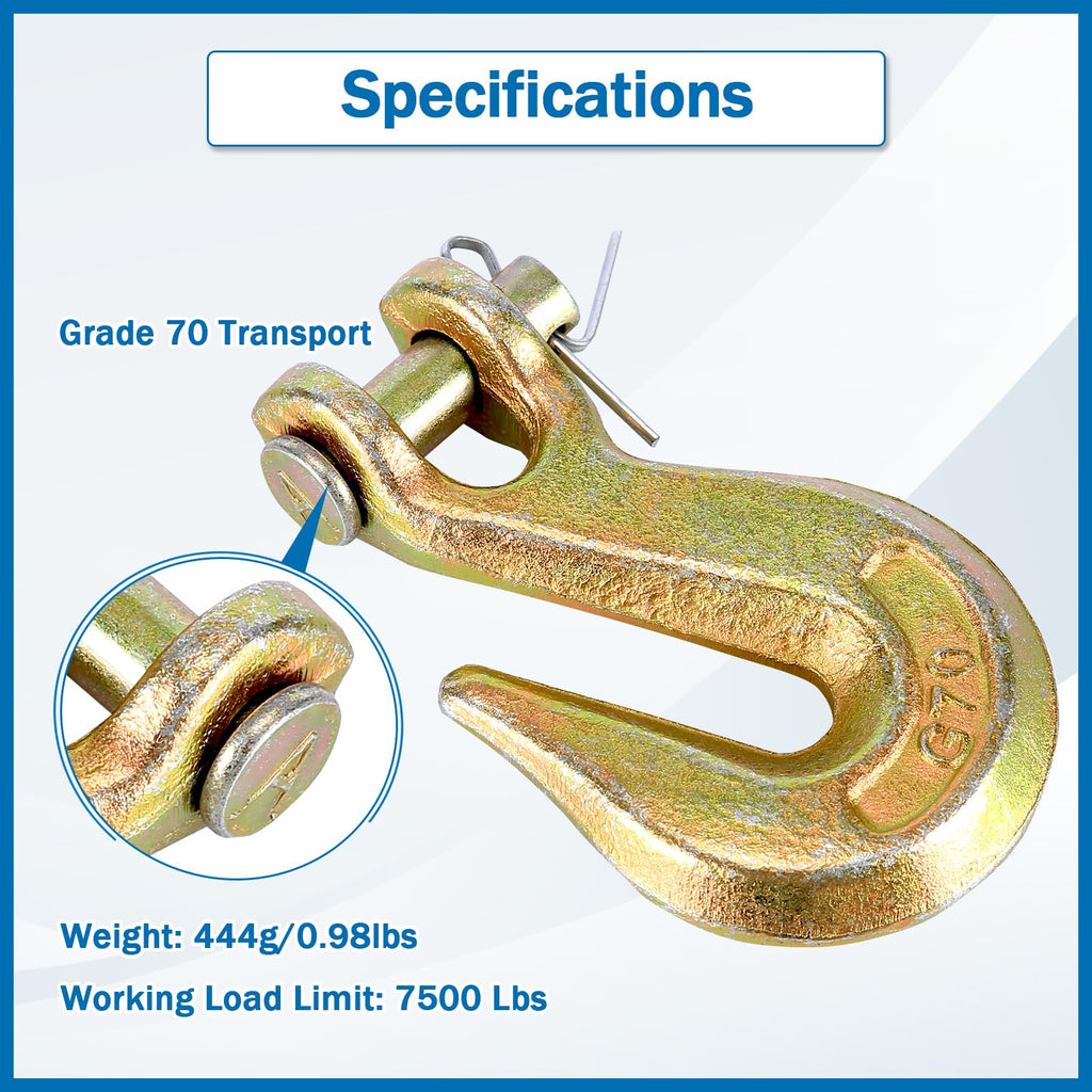 3/8 Inch Grade 70 Clevis Grab Hooks J47482
