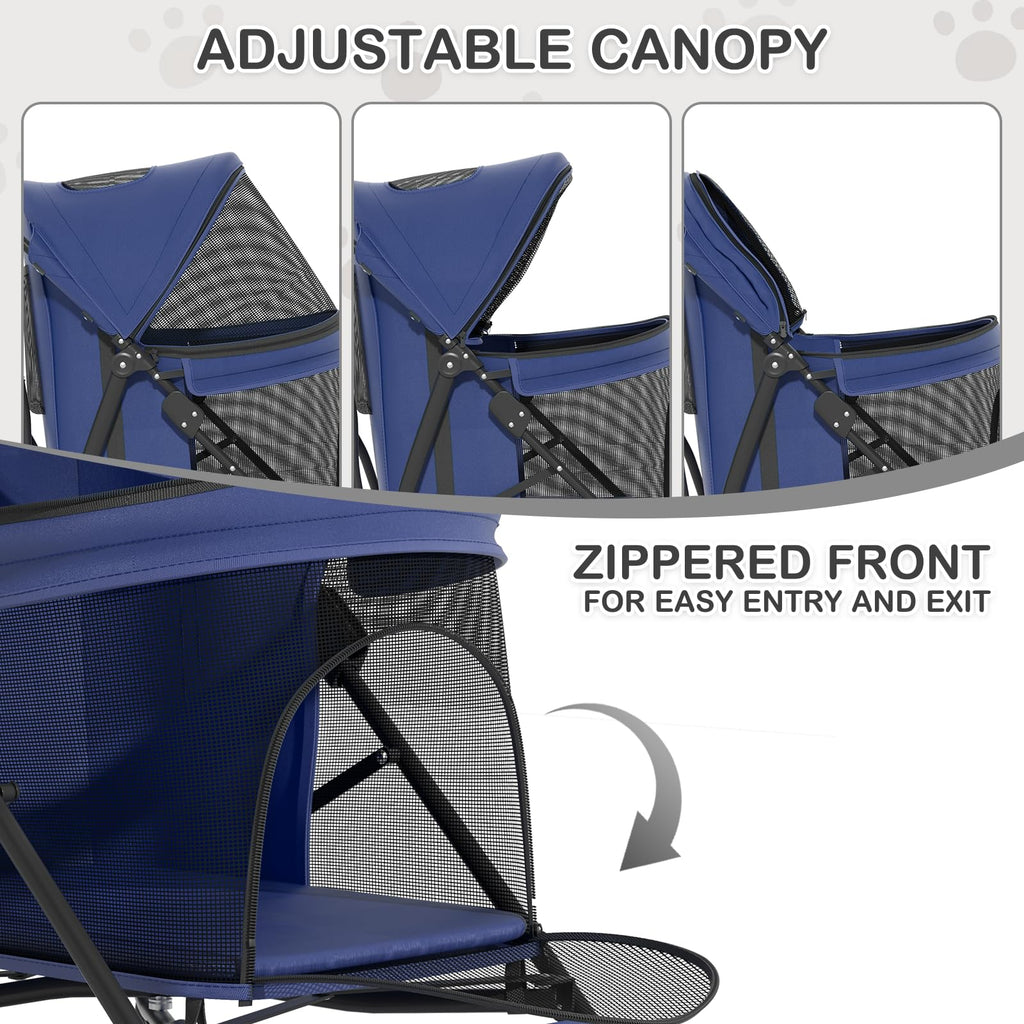 Navy Blue Pet Stroller Z594