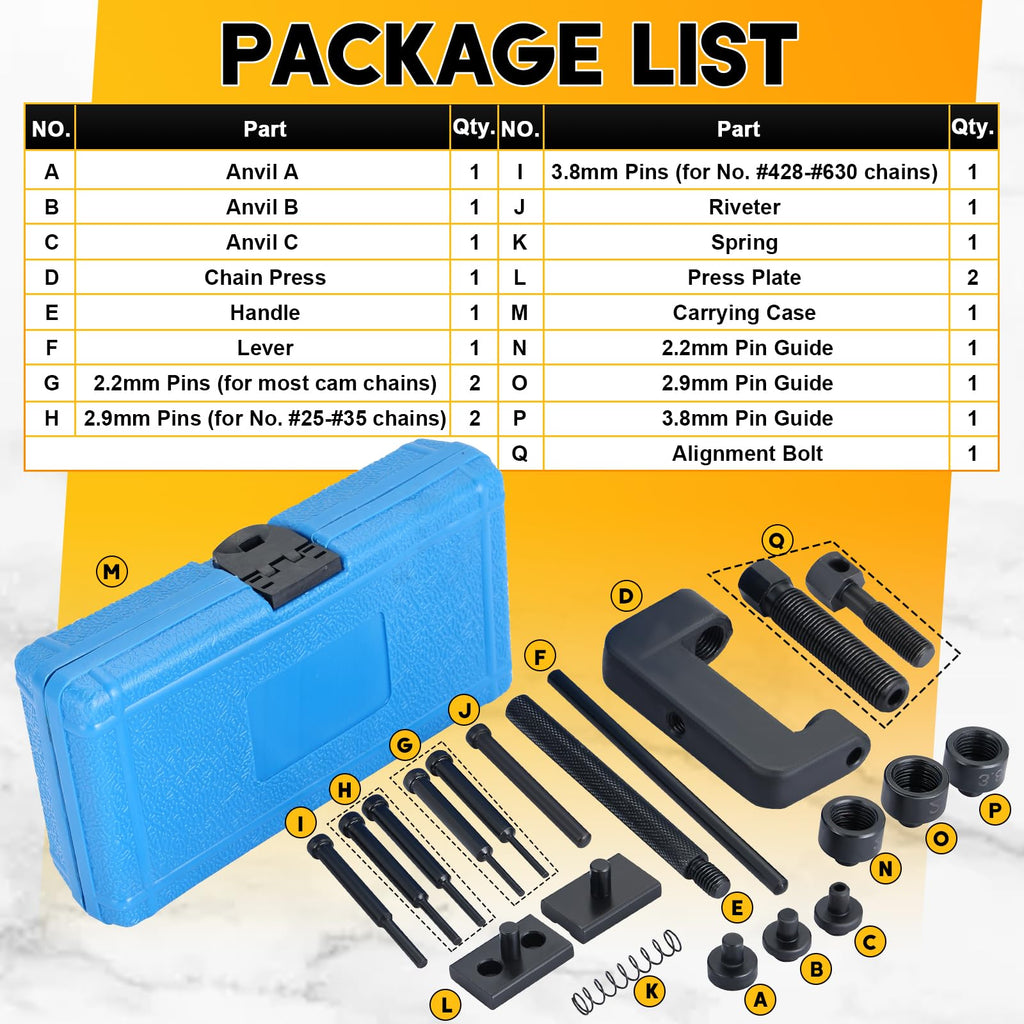 Motorcycle Chain Breaker Tool Kit H83866
