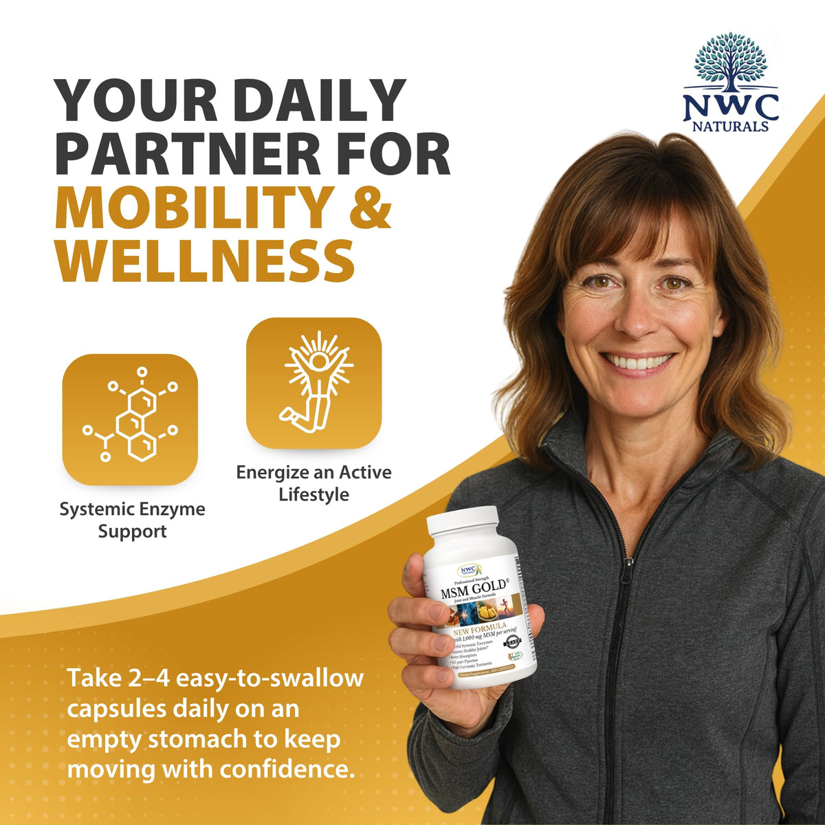 MSM Supplement 1,000 mg 150 Capsules E931