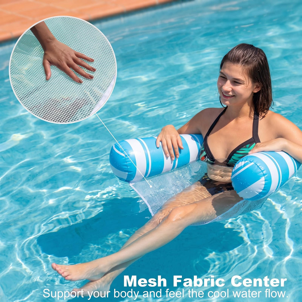5 Pack Inflatable Pool Floats Adult Size Water Hammock F30128