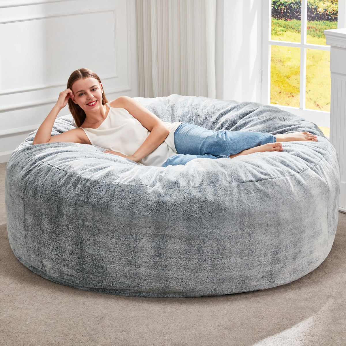 Grey 5FT Bean Bag Chair U514