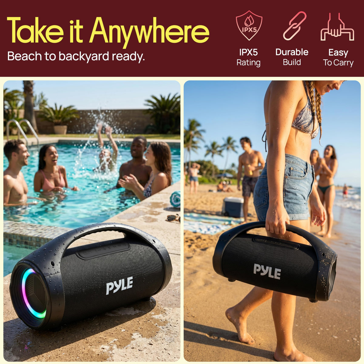 Portable Bluetooth Boombox Speaker T55795