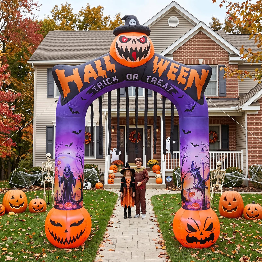 10 FT Halloween Inflatable Archway with LED Lights Z6848